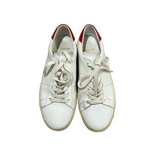 Saint Laurent Court Classic White & Red Leather Sneakers Eu 41